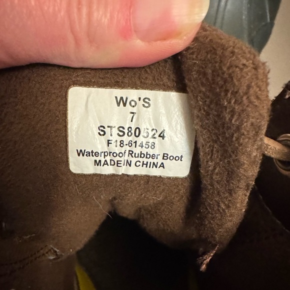 SPERRY SYREN GULF Women’s Duck Mid Boot SZ 7 Black Brown Keen Insert Topsider - Picture 7 of 17